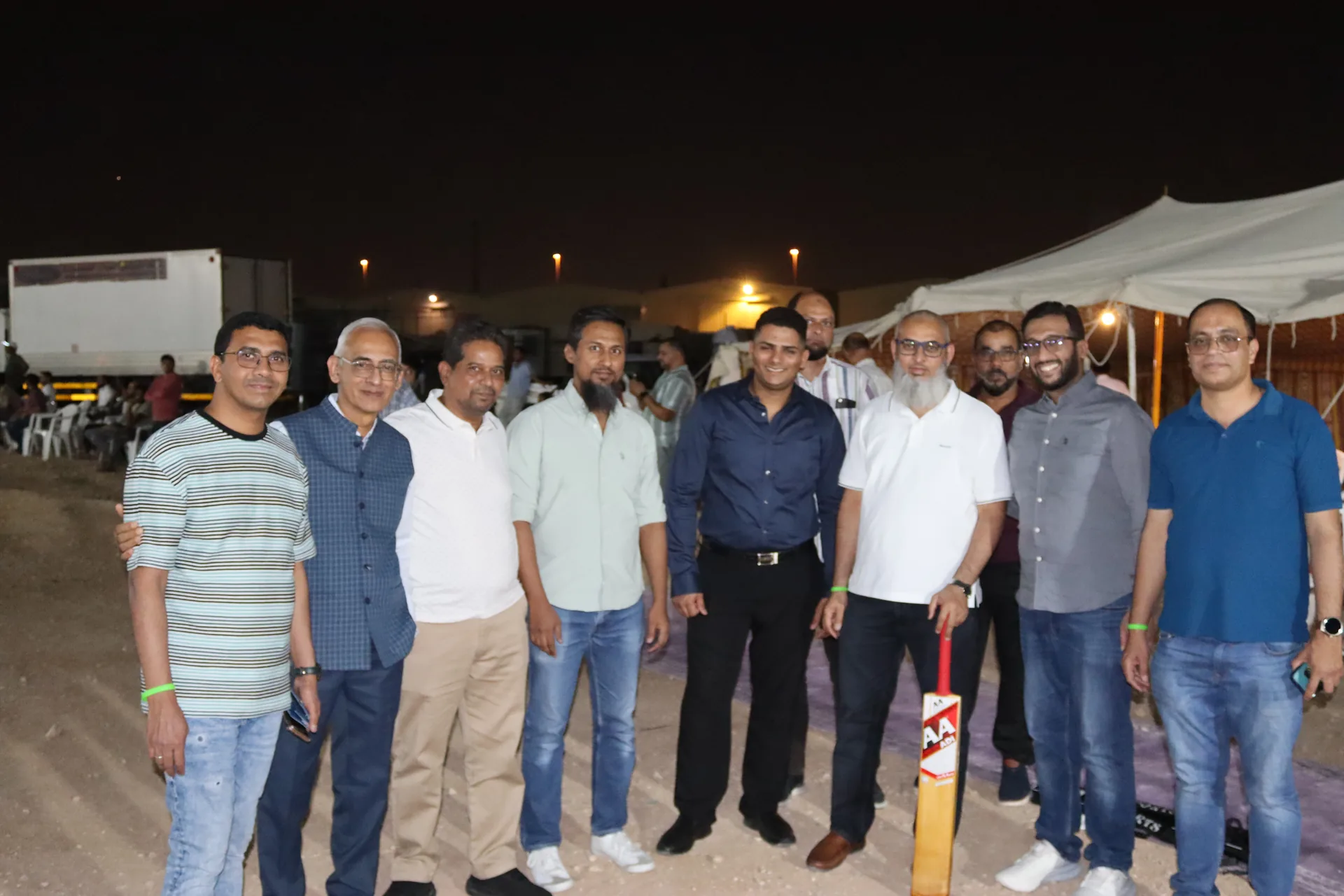 Tournament night — guests and officials