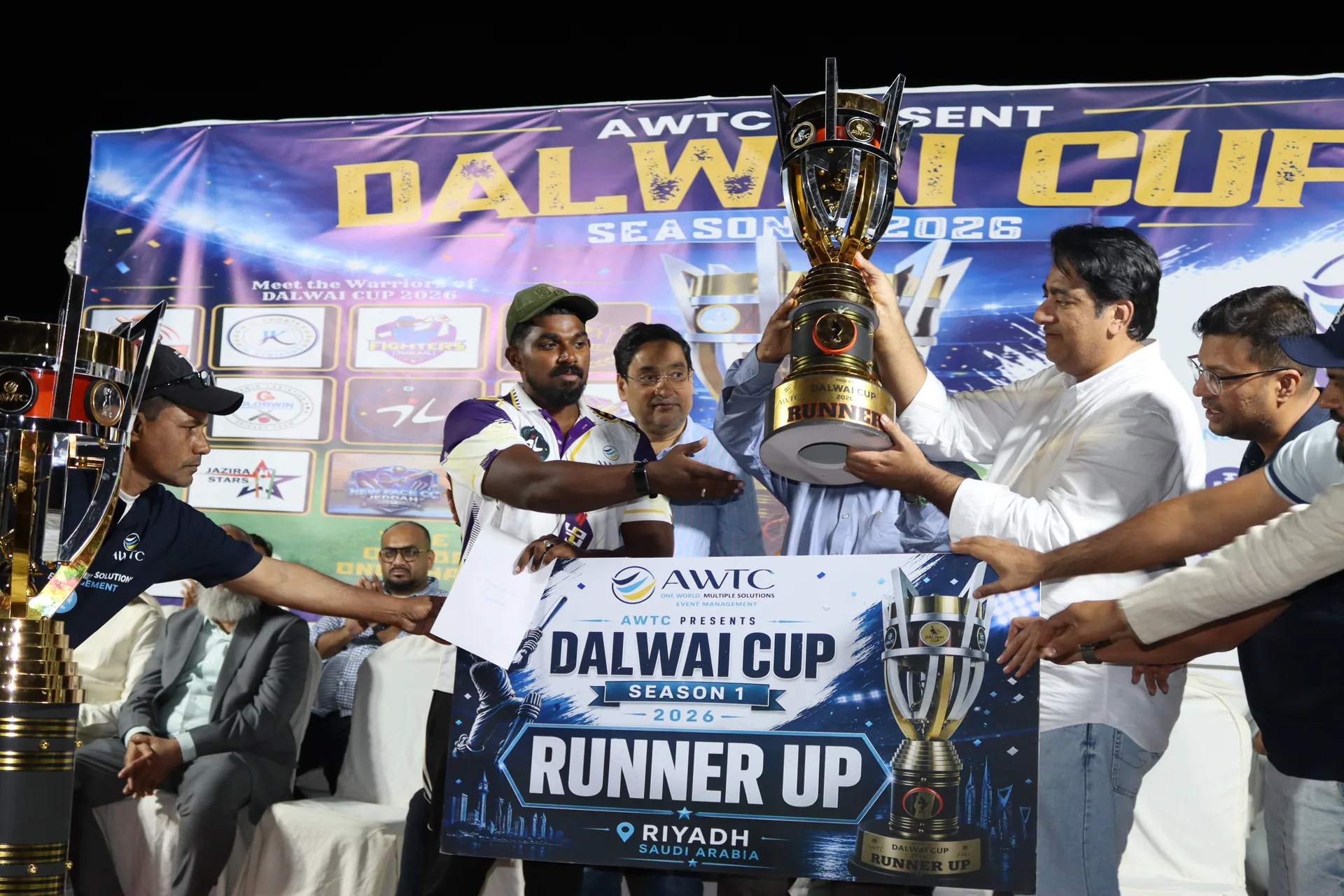 Runner-up trophy presentation
