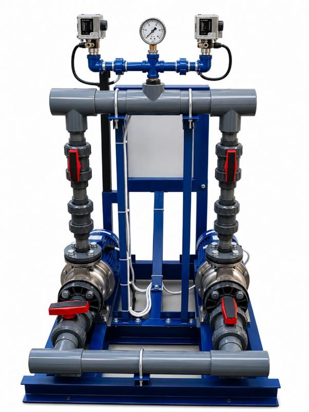 Twin-pump water transfer set